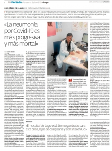 Entrevista en el Progreso a Luis Pérez del Llano, jefe Neumología